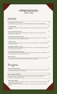 Country Club Golf Menu Design Template by MustHaveMenus