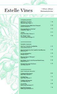 Vineyard Menu Design Template by MustHaveMenus