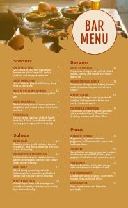 Rustic Bar Menu Design Template by MustHaveMenus