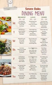 Dining Hall Menu Sample