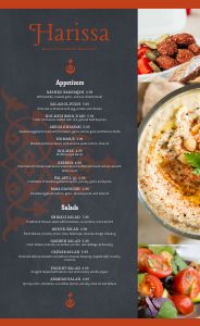 Gourmet Middle Eastern Menu Design Template by MustHaveMenus