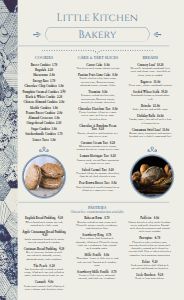 Bakery Menu Design Template by MustHaveMenus