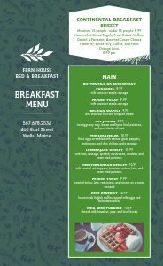Breakfast Buffet Menu Design Template by MustHaveMenus