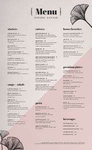 Fine Dining Hotel Lounge Menu Design Template by MustHaveMenus