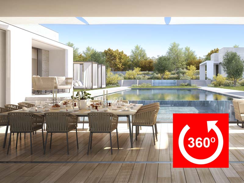 Architectural Rendering Virtual tour of luxury house in Cote Azur