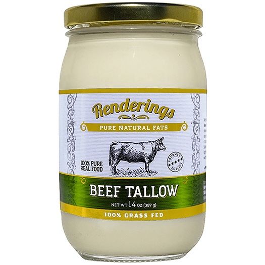 Rendering’s Beef Tallow, 100 GrassFed & Finished, Cooking, Baking and
