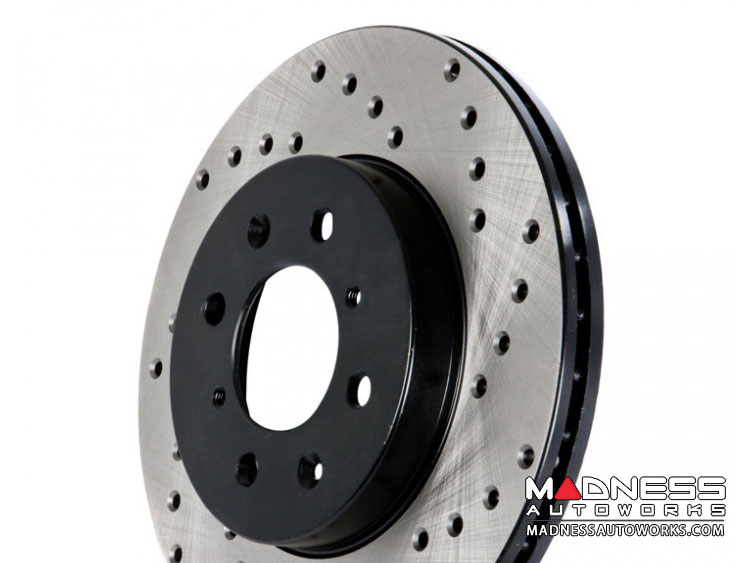 Jeep Renegade Performance Brake Rotor Drilled and Vented Front Left