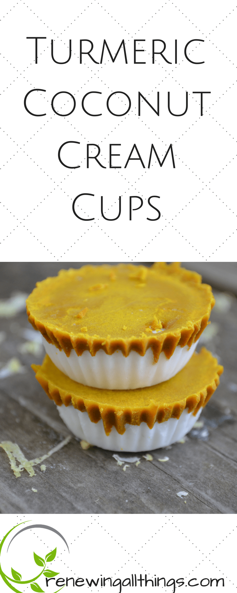 Coconut Turmeric Cream Cups Coconut Turmeric