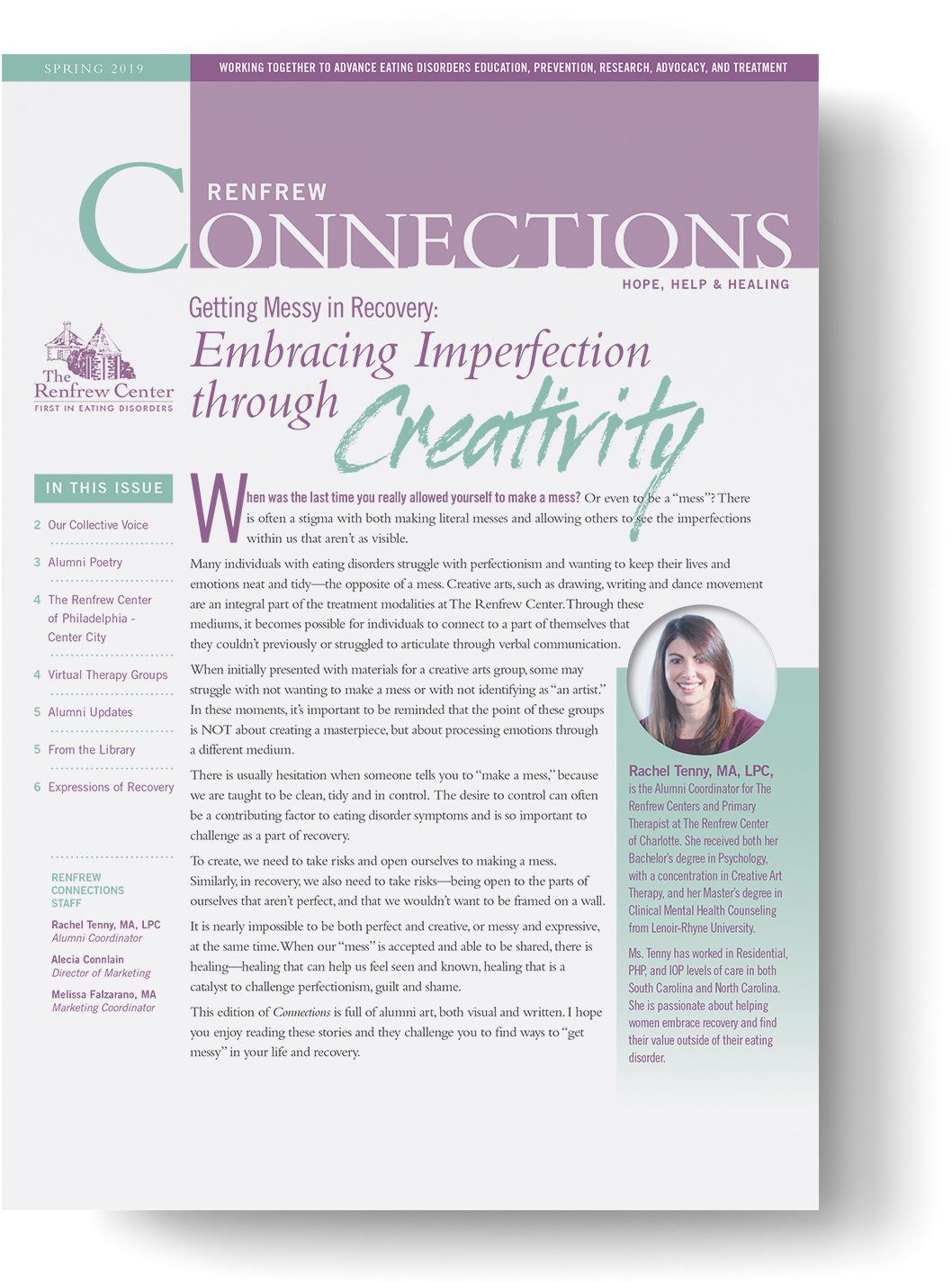 Connections Alumni Newsletter The Renfrew Center