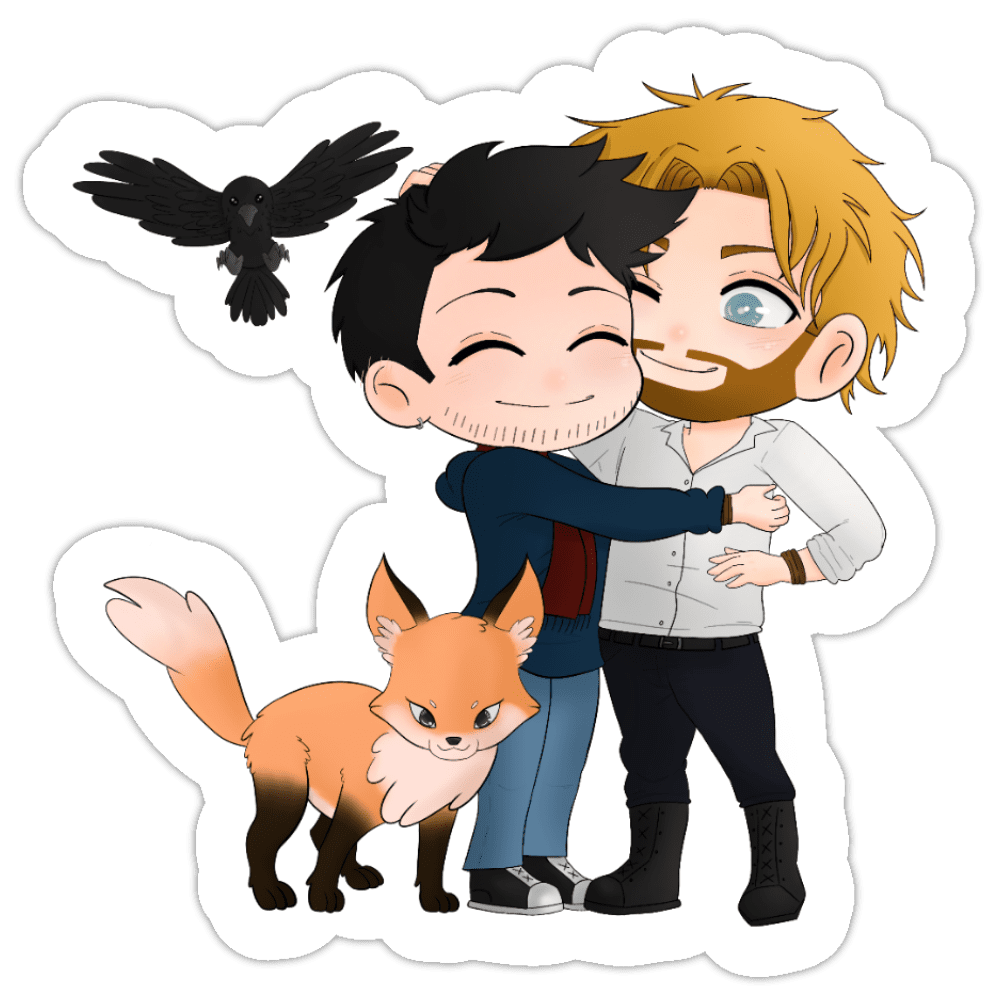 Stickers Maverick & Sawyer Ren G. Wolf