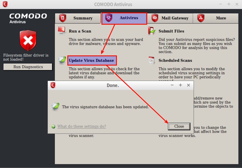 Comodo Filesystem Filter Driver Is Not Loaded Ubuntu 18.04 renlasopa