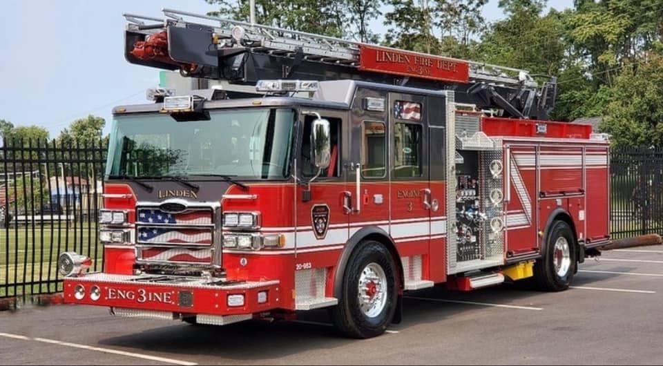 Renna Media Linden Fire Department Unveils New Engine 3