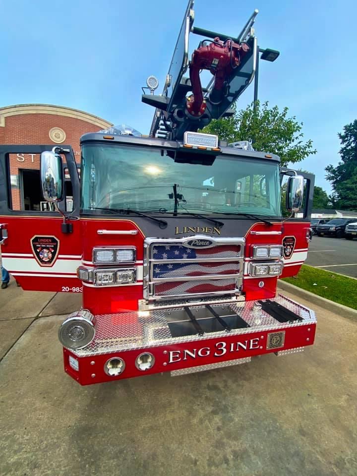 Renna Media Linden Fire Department Unveils New Engine 3