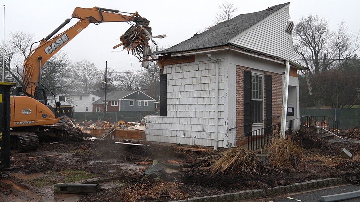 Renna Media Fanwood memorial library building demolished