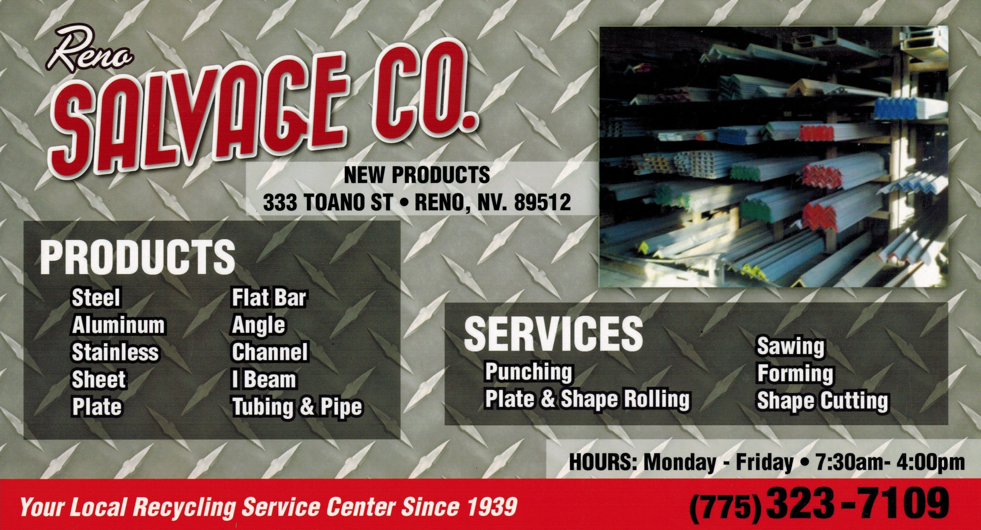 New Metals Division Reno Salvage Co.