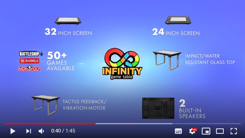 デジタルボードゲームテーブル「Infinity Game Table」 Kickstarterでプロジェクトを展開中 ｜ ガジェット通信