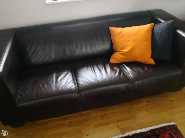 Fin Skinnsoffa Fin skinnsoffa skänkes bortskänkes Skåne