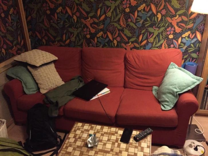 Soffa IKEA Ängby bortskänkes Stockholm