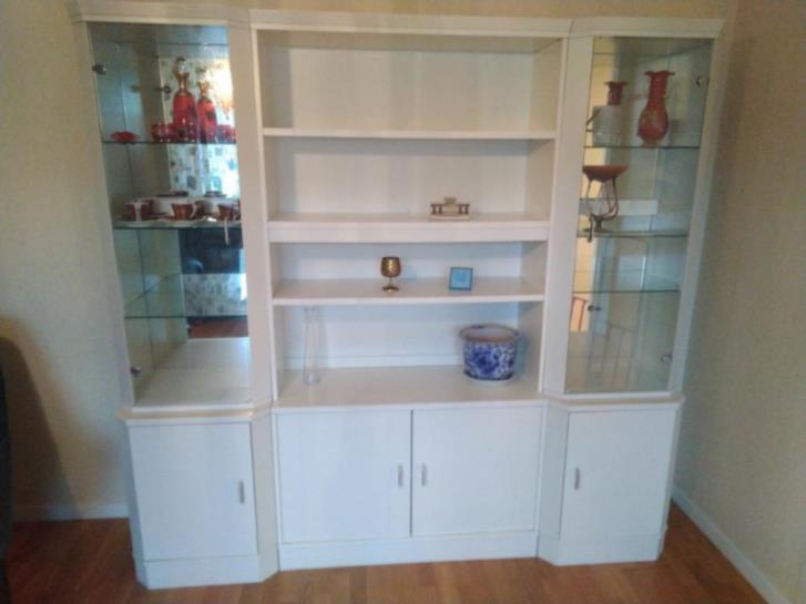 Fin Bokhylla Fin bokhylla med dubbla vitrinskåp bortskänkes bortskänkes Stockholm