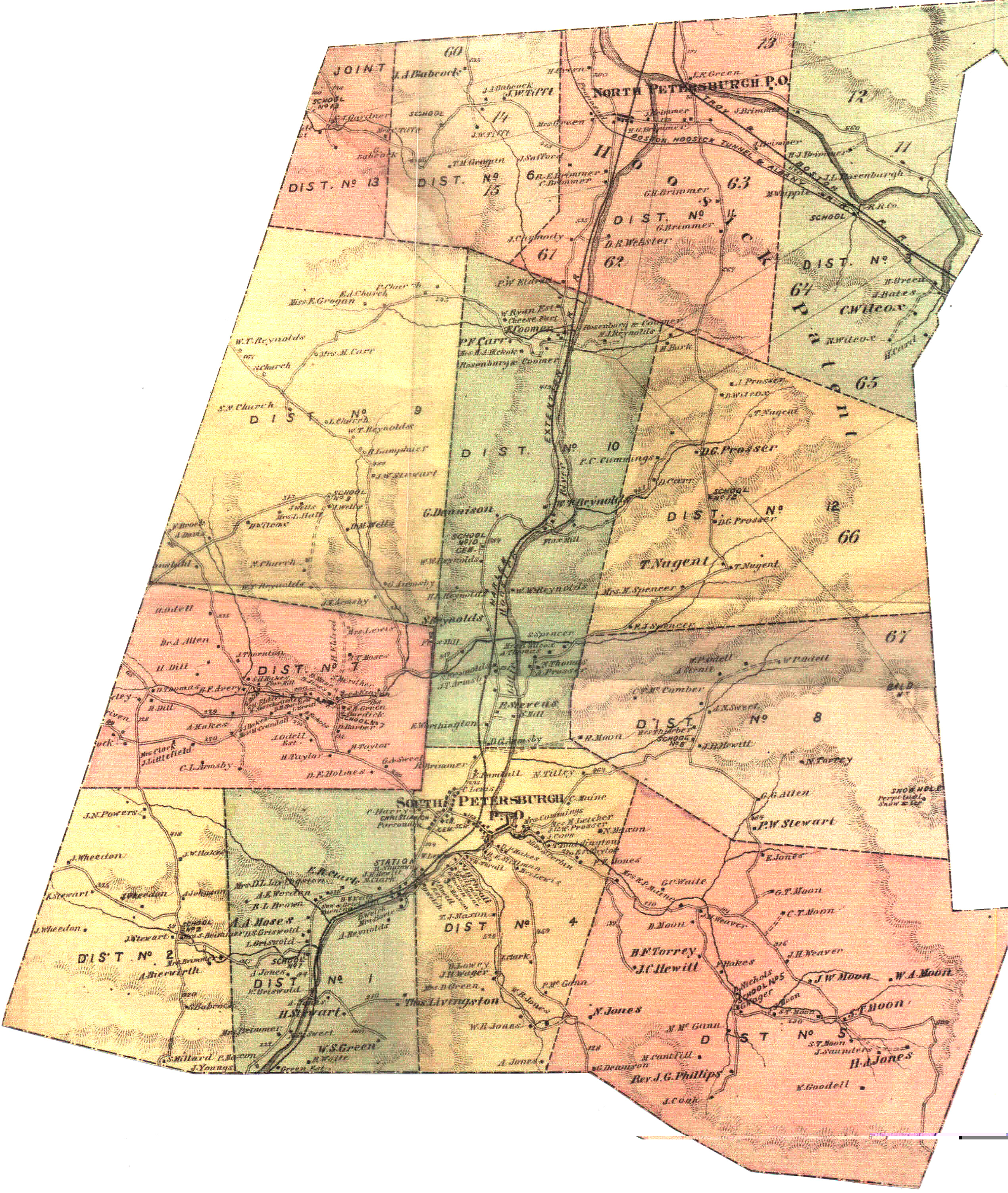 Map of Petersburgh, 1876