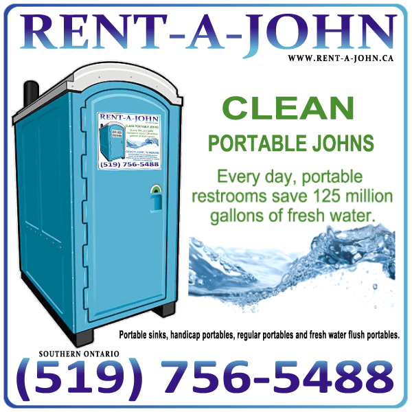 RentAJohn Ontario, Brantford, Paris and surrounding areas. Rent A