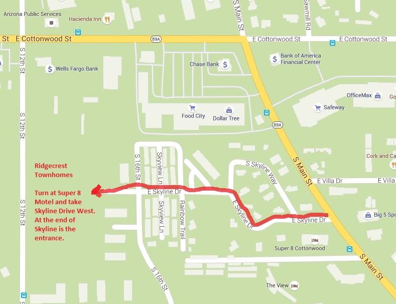 Ridgecrest Townhomes Apartments for Rent Cottonwood AZ 86326