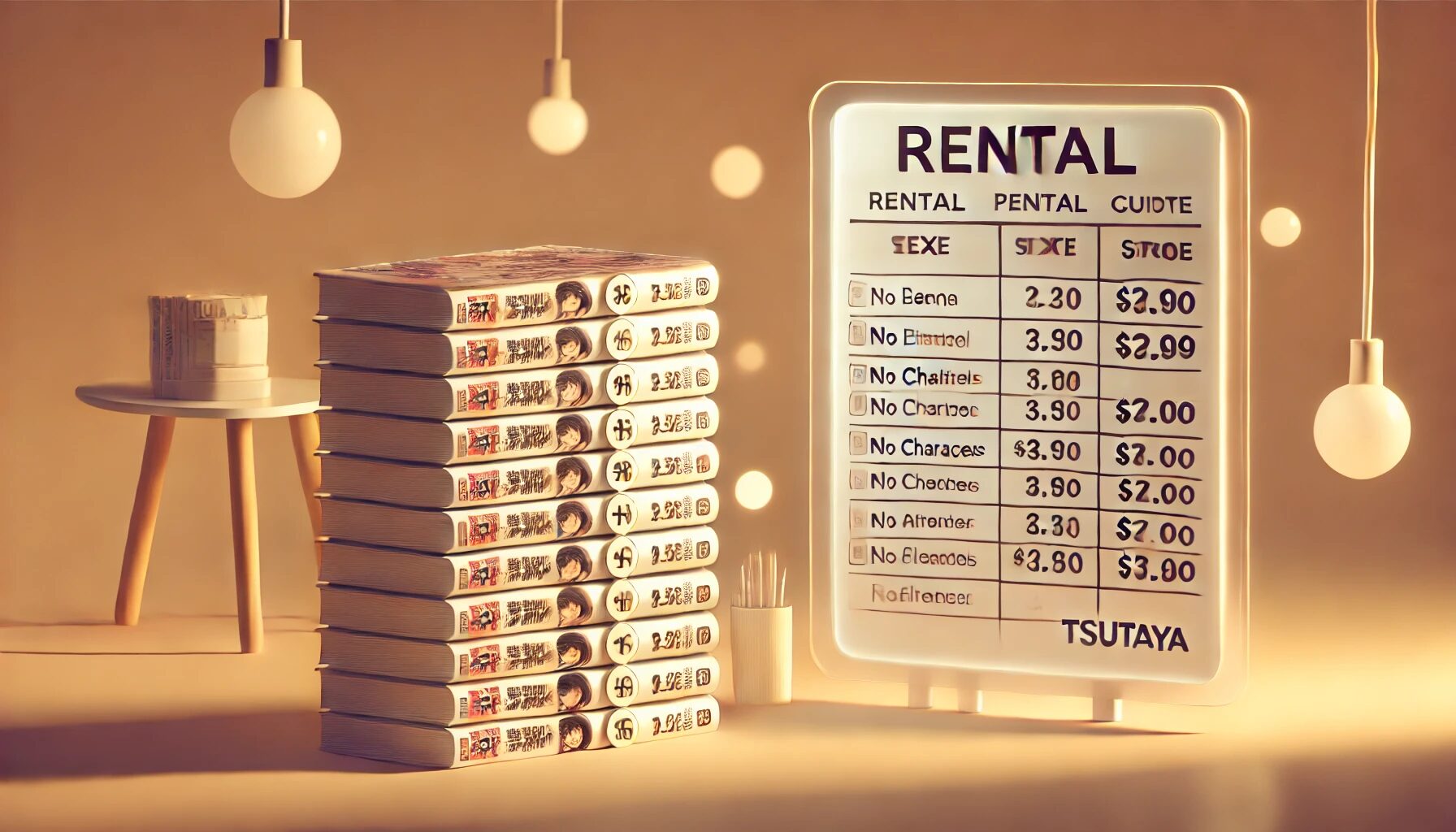 ツタヤ漫画レンタル料金20冊の最安値を知る方法 レンタルNAVI：買うより借りるスマートな選択！