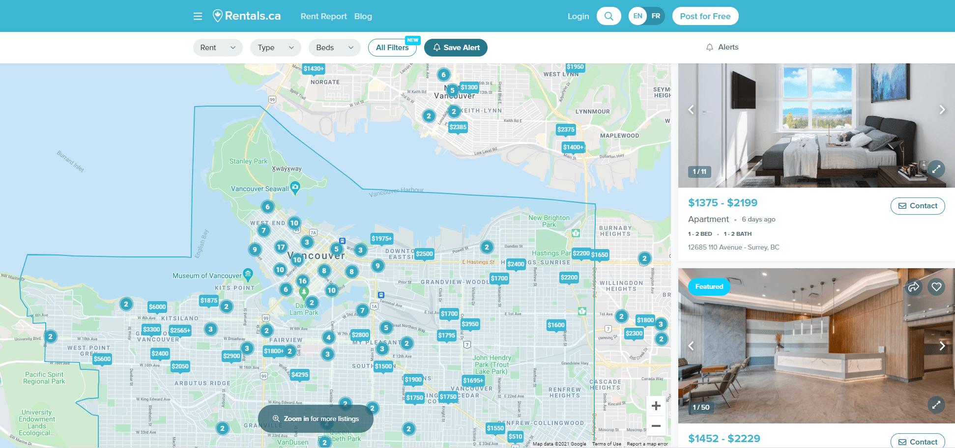 Vancouver's Best Apartment Rental sites