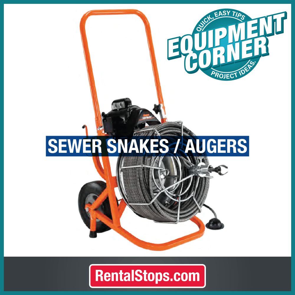 Equipment Corner Sewer Snake / Auger Blog for Rental Stop, Party
