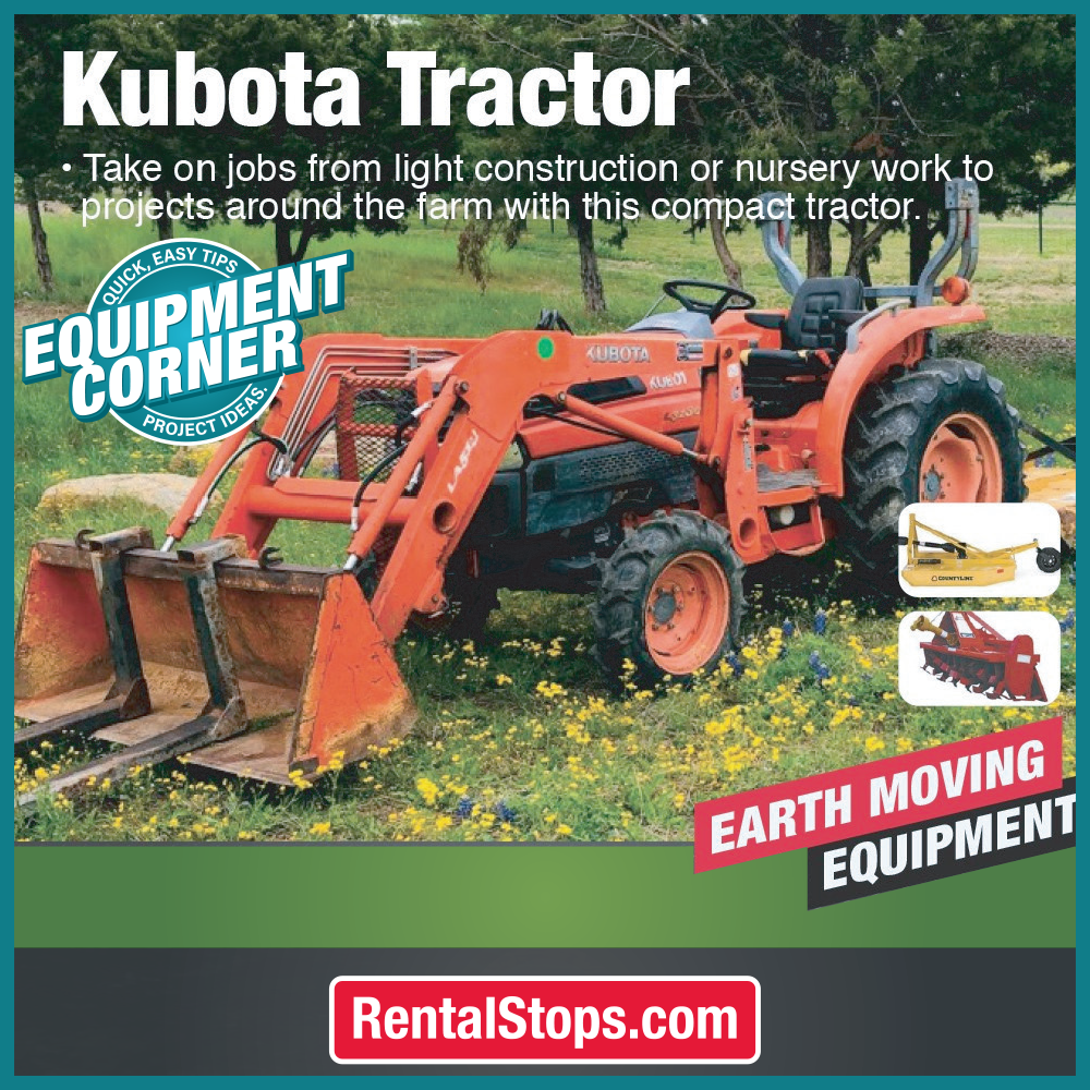 Equipment Corner Kubota Tractor Blog for Rental Stop, Party Rental
