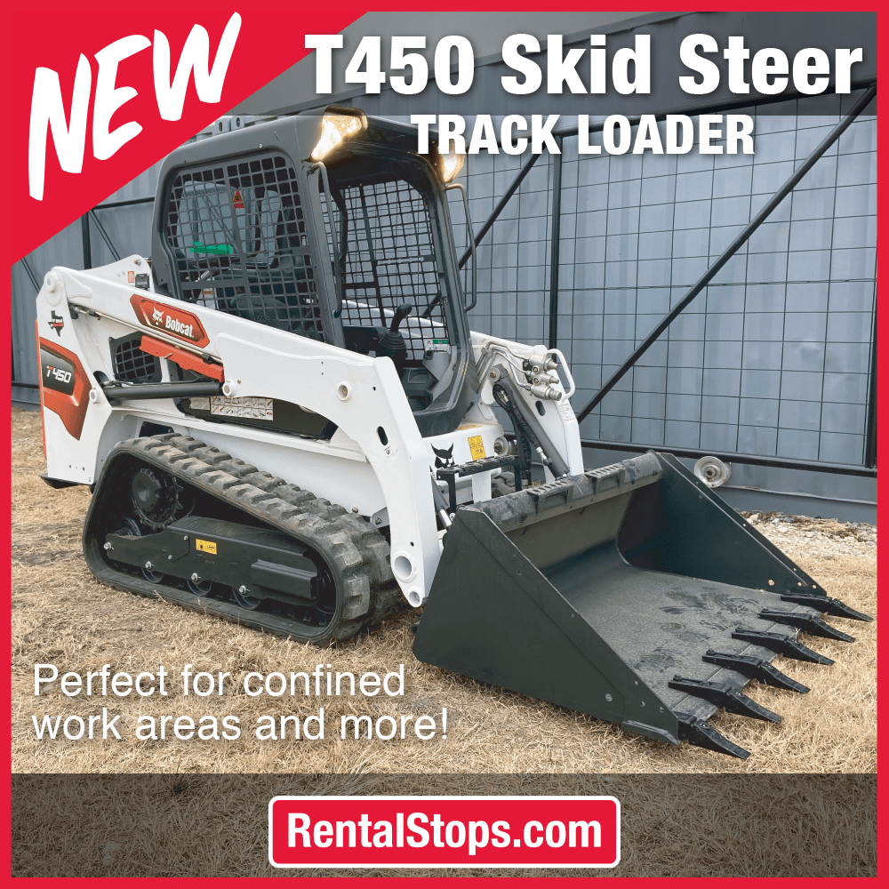 T450 Skid Steer Track Loader Blog for Rental Stop, Party Rental Store