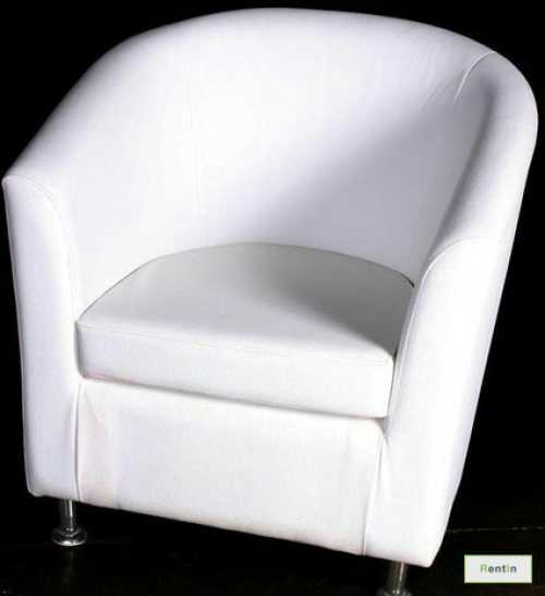 WHITE SINGLE SEATER SOFA Rent in Dubai