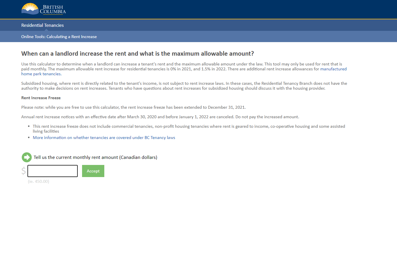 Rent Increase Calculator Renting It Right
