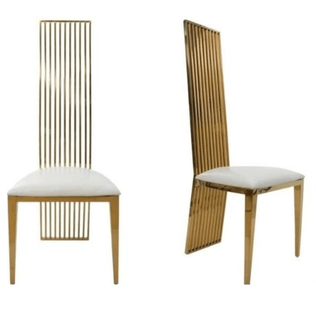 High Back Gold Chair RentIt BB