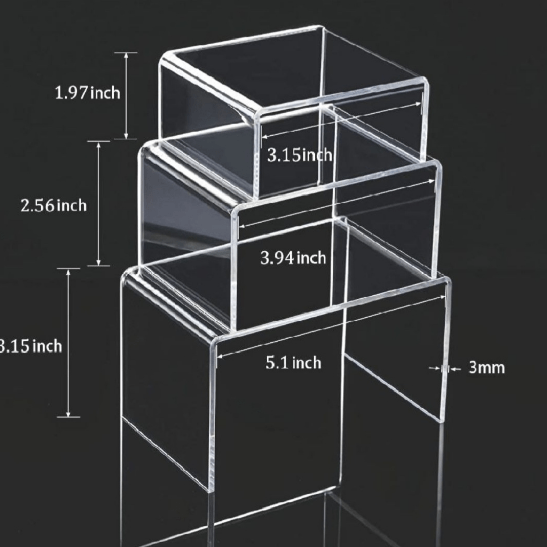 3 pc Acrylic Riser Set RentIt BB