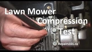 Lawn Mower Compression Test - REPAIRS101