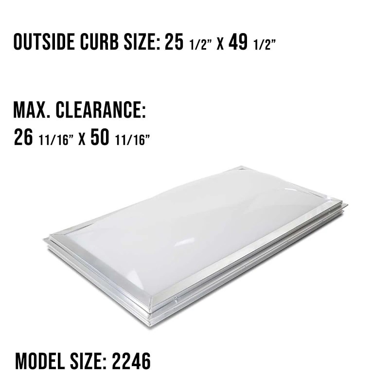 Velux FX 2246 Double Dome Skylight Acrylic Dome Skylights