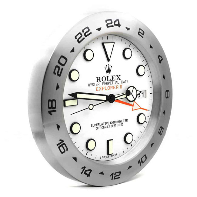 Rolex explorer 2 white display clock