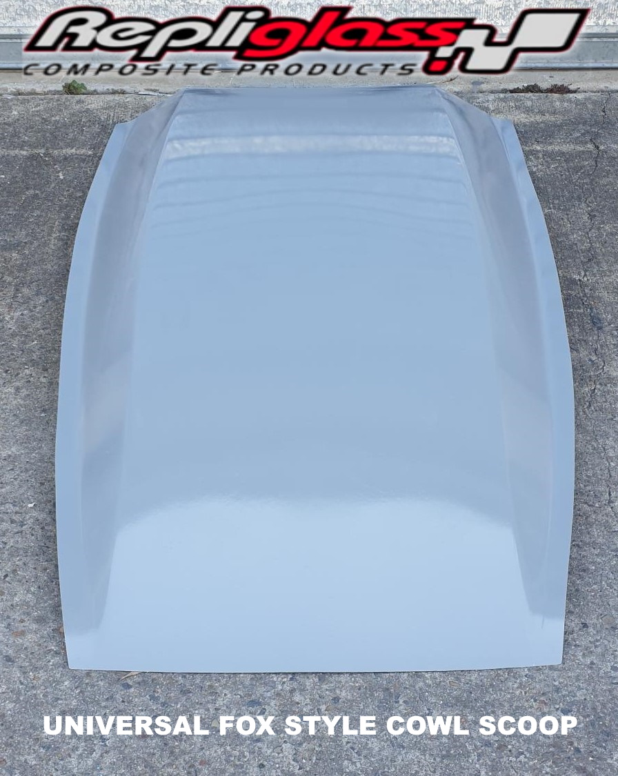 UNIVERSAL FOX STYLE REVERSE COWL DRAG CAR SCOOP FIBREGLASS
