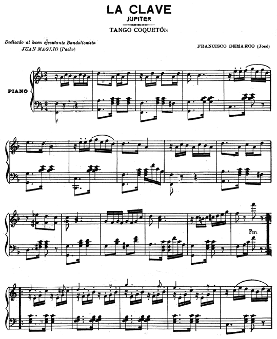 La clave. Tango