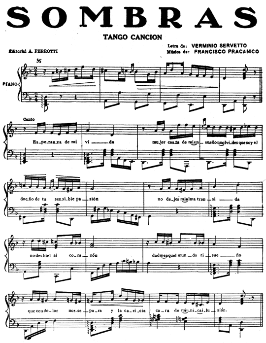 Sombras. Tango (1924)