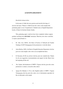 The Effectiveness Of Using “Hot Potatoes” To Teach Students “Simple Present Tense” At Smpn 1 Ngunut Tulungagung - Institutional Repository Of Uin Satu Tulungagung