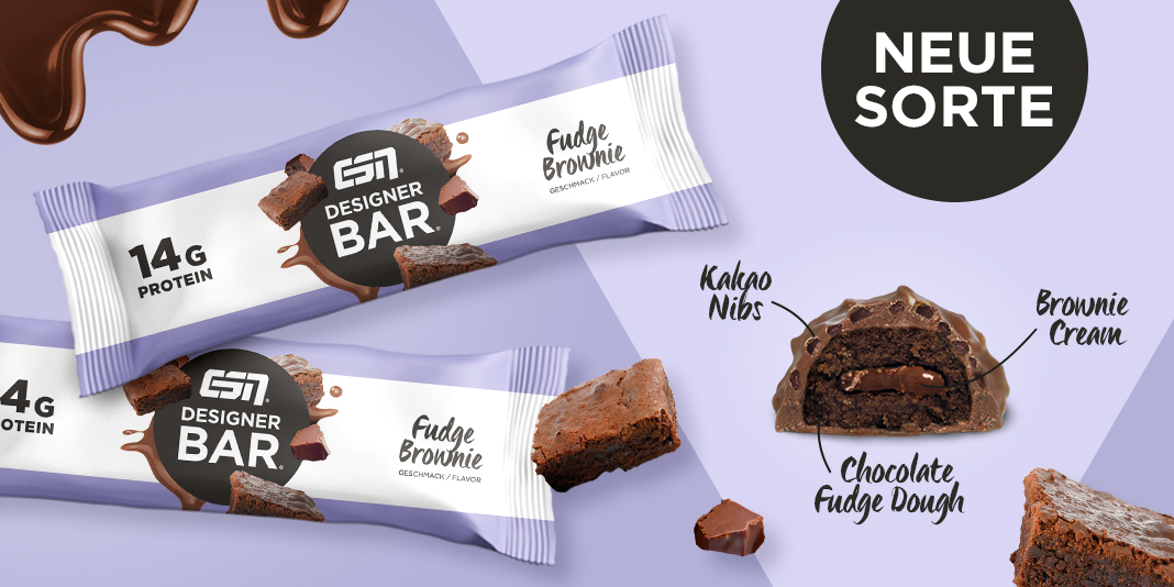 Schmeckt wie saftiger Schokokuchen! Der neue DESIGNER BAR