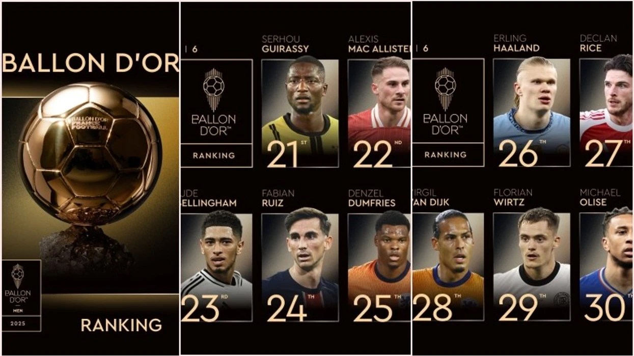 Ballon Dor 2025 Names From Positions 30 To 21 Revealed