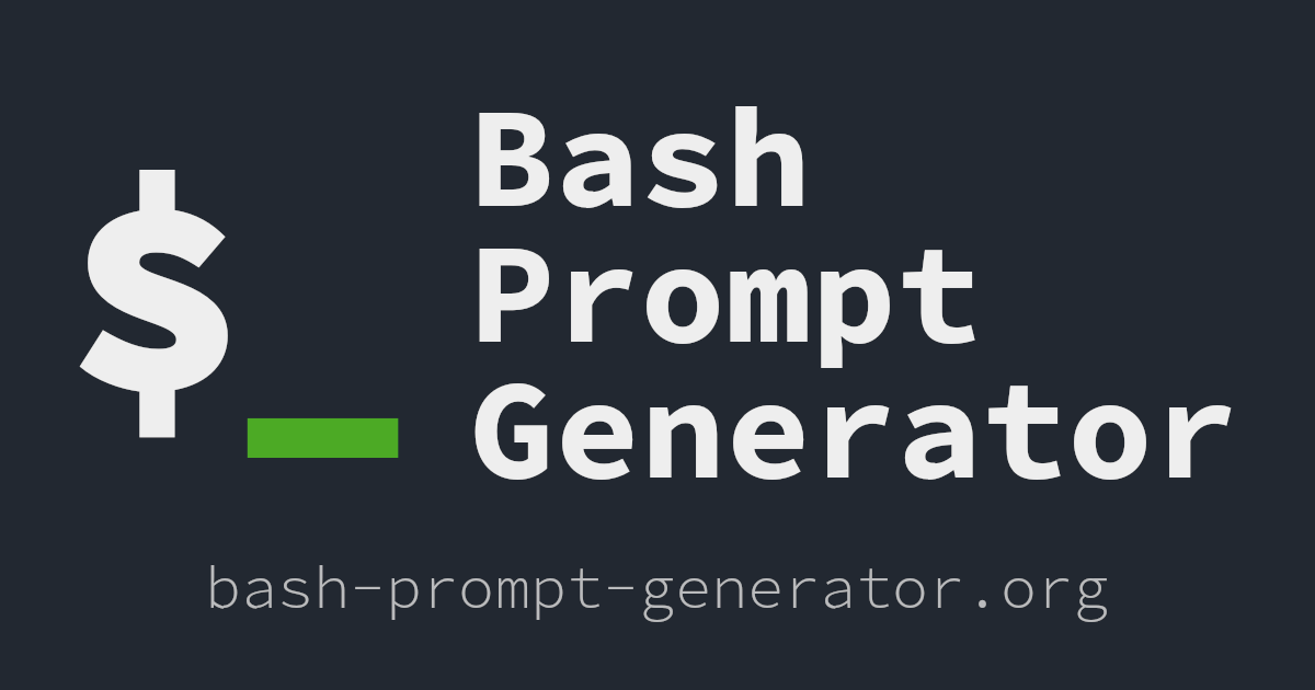 GitHub Scriptim/bashpromptgenerator Customize your Bash Prompt by