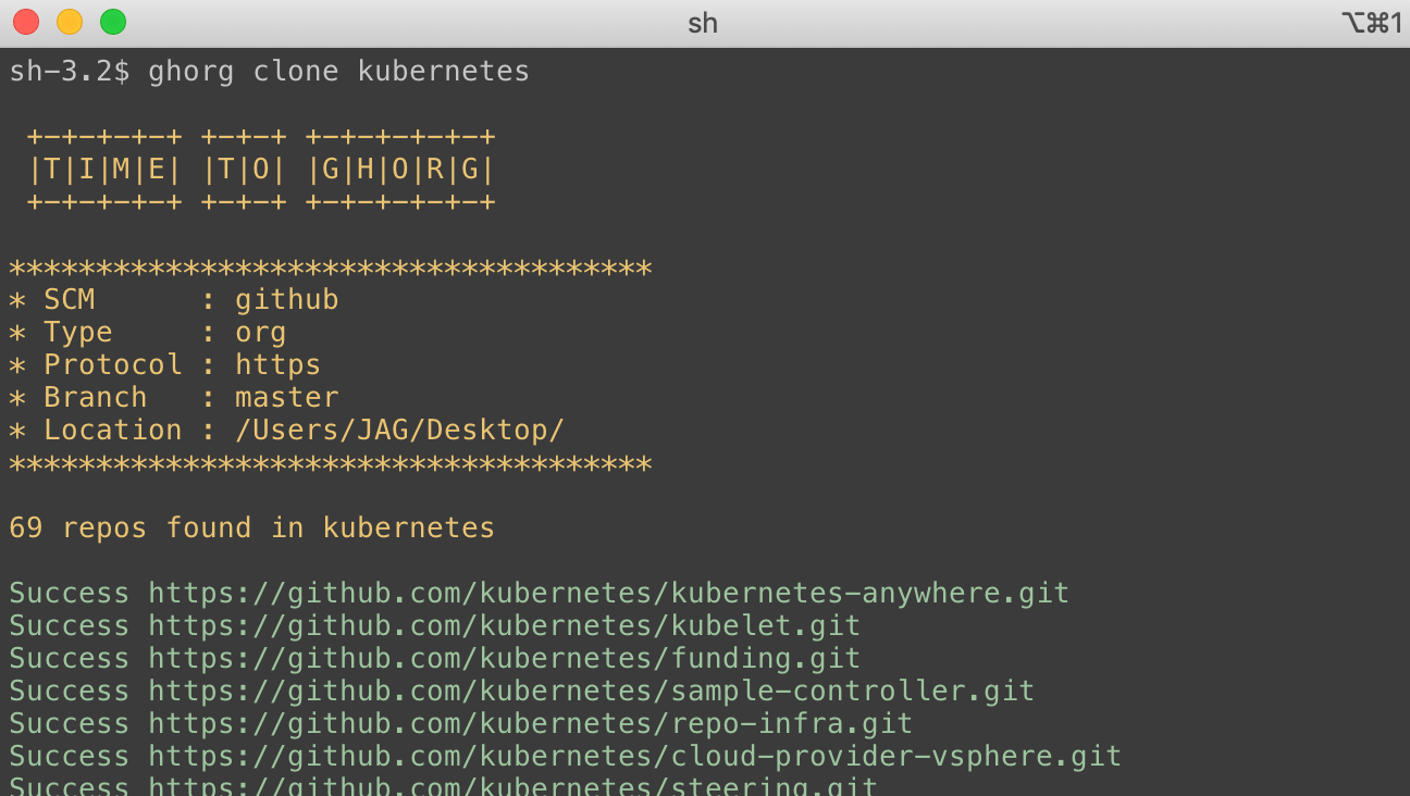 GitHub Quickly clone an entire org/users repositories