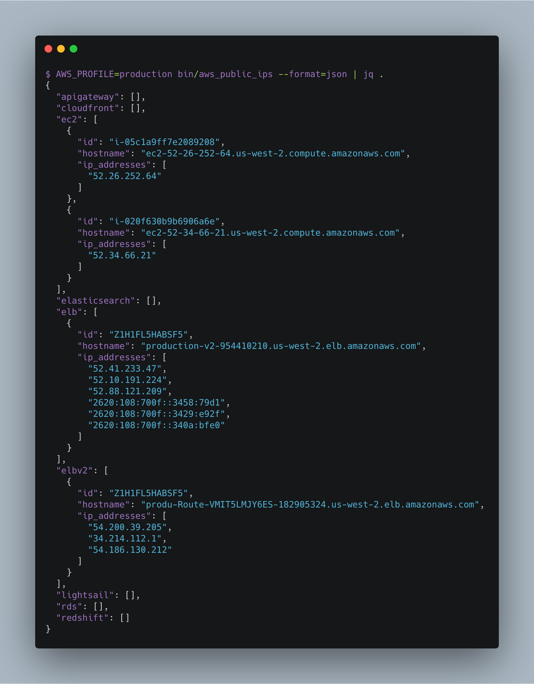GitHub arkadiyt/aws_public_ips Fetch all public IP addresses tied to your AWS account. Works