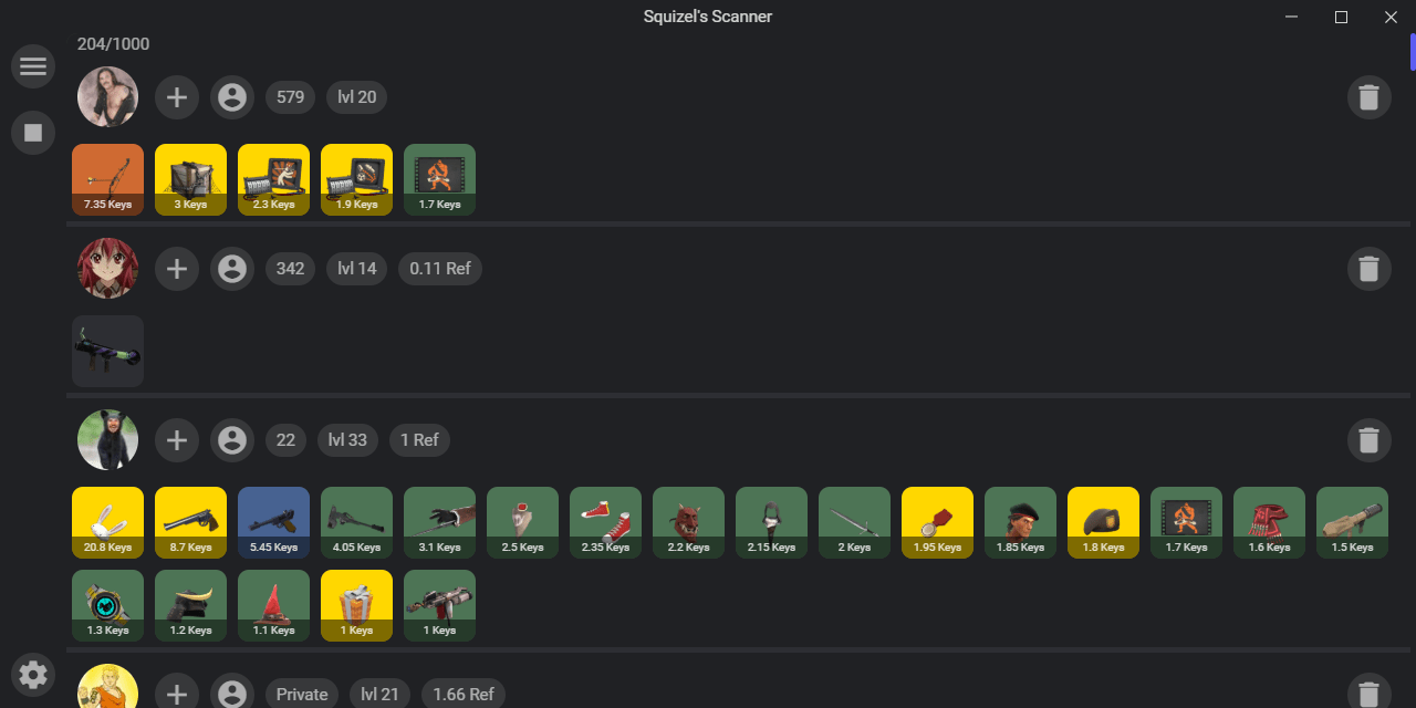 GitHub AleXu224/TF2BackpackScanner An easy to use TF2 Backpack