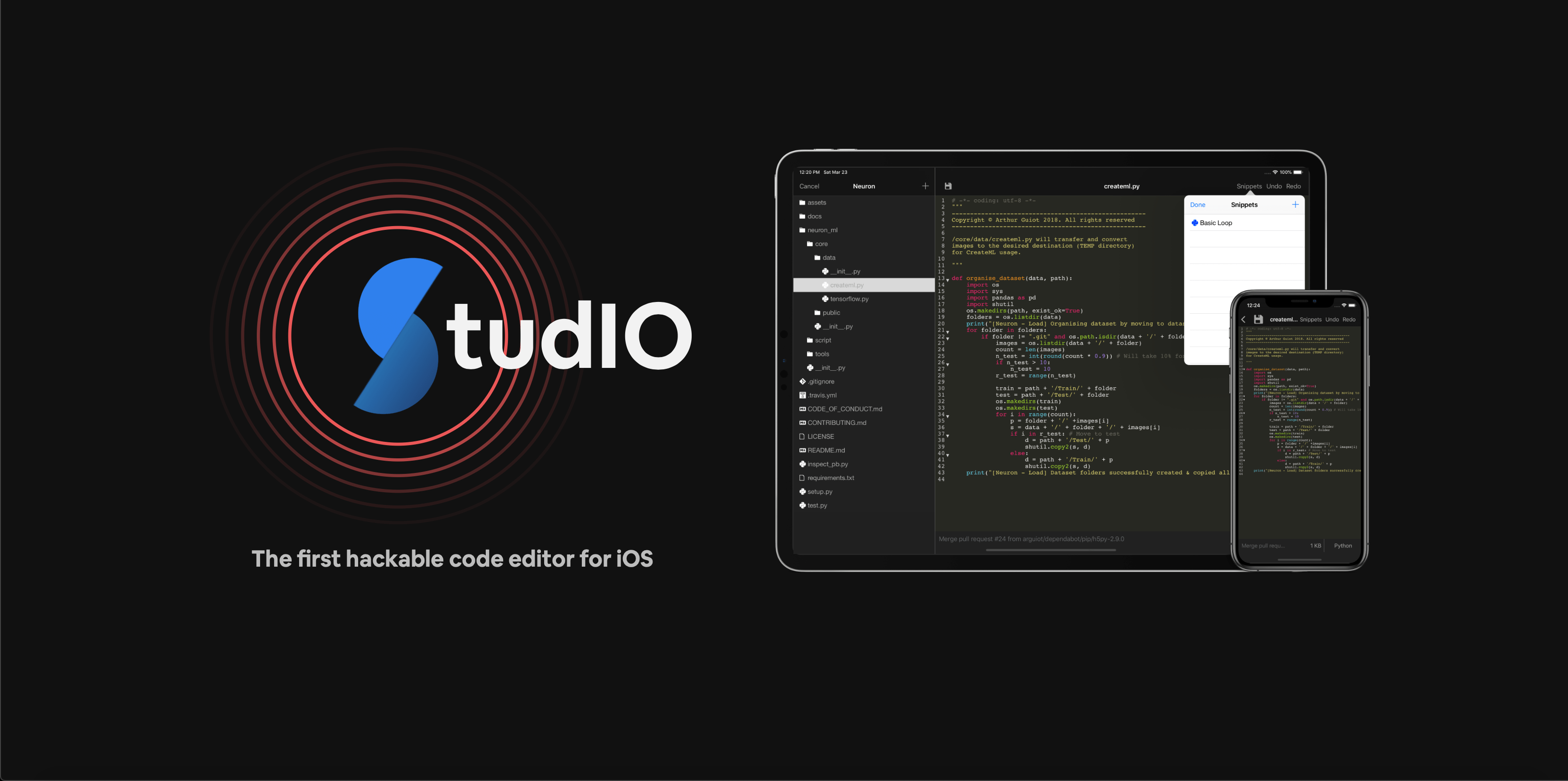 GitHub arguiot/StudIO A beautiful code editor for iPad (written in