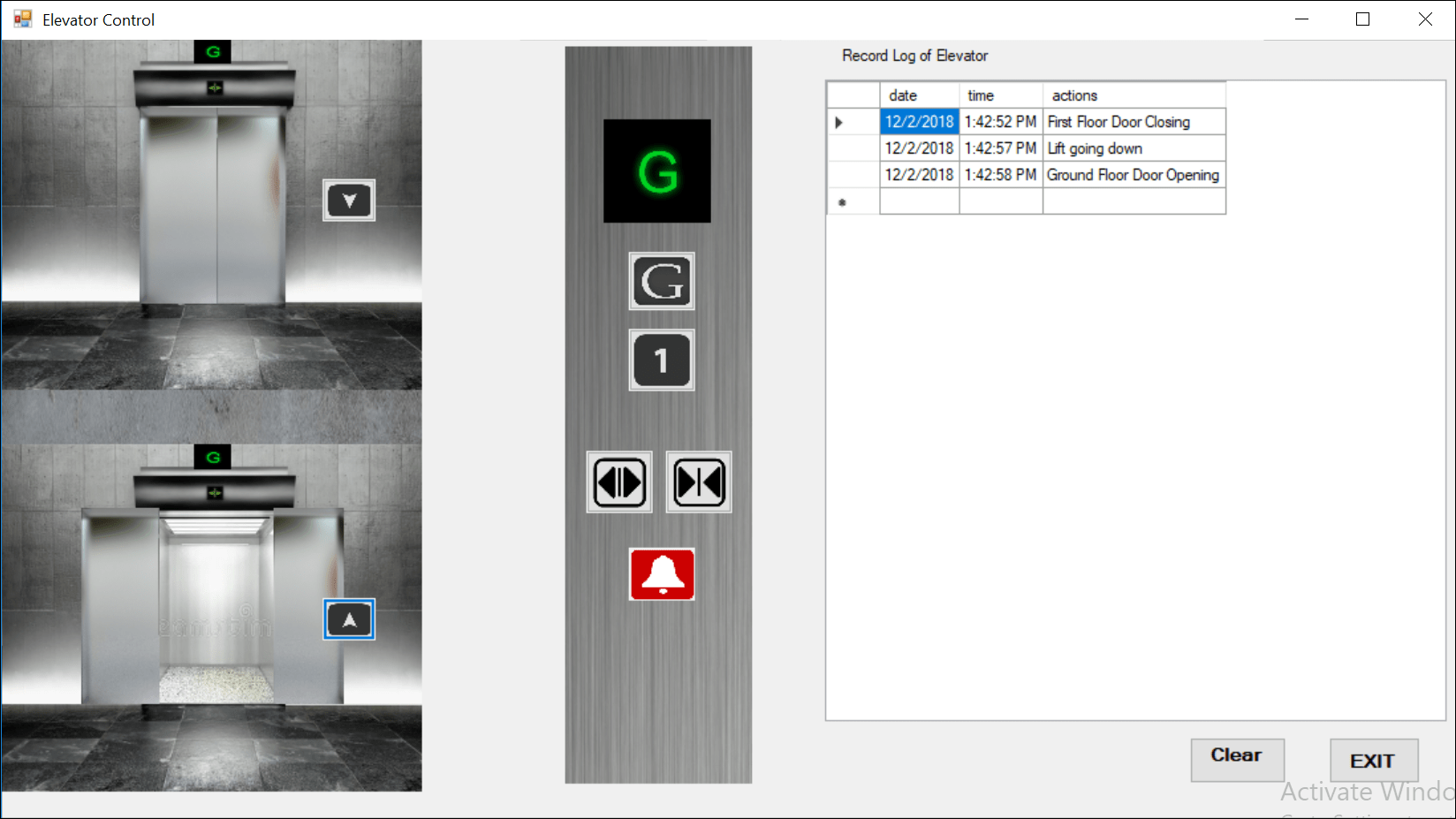GitHub SaujanBindukar/ElevatorControl A simple two floor elevator control system using C.